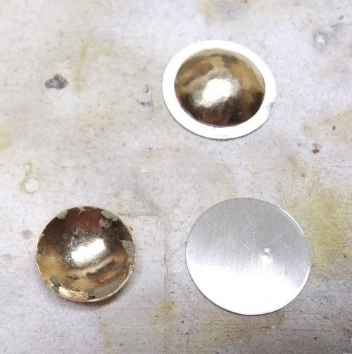 Judy Larson's Soldering a Dome to a Backplate - , Metalwork, Butane Torch, Soldering, Solder, Soldering a dome to a back plate