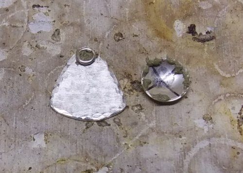 Judy Larson's Soldering a Dome to a Backplate - , Metalwork, Butane Torch, Soldering, Solder, Soldering a dome to a back plate