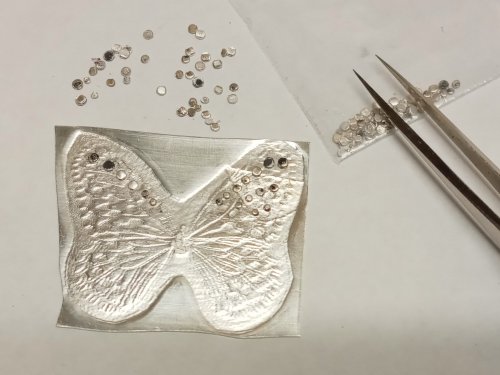 Judy Larson's Dots to the Rescue - , Wire Jewelry Design, Design, making silver dots