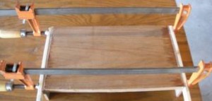 Judy Larson's Build A Tool Rack - , Store Wire Jewelry, Sawing, Saw, Wire Saw, Design, Using Clamps on wood