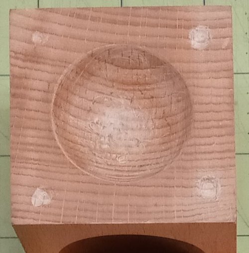 Judy Larson's Basic Round Well Wood Dapping Blocks - , Tools For Wire Jewelry, Tools, wood dapping blocks
