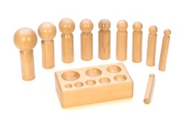 Judy Larson's Basic Round Well Wood Dapping Blocks - , Tools For Wire Jewelry, Tools, wood dapping blocks