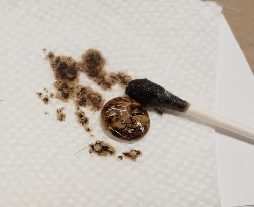Judy Larson's Adding Depth to Carved Beads and Cabochons - , General Education, , dyeing bone