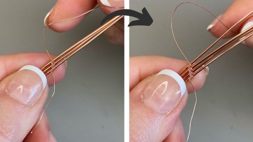 Elizabeth Schultz's Keeping Your Base Wires Together - , Wire Weaving, Weaving, Wire Weaving, Weaving Wire, stacking base weaving wiires