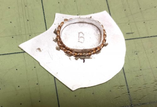 Judy Larson's Embellish Bezels with Twisted Wire - , Metalwork, Butane Torch, Soldering, Solder, , adding twisted wire to a bezel
