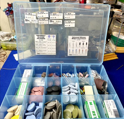 Storing Sandpaper and Silicone Polishing Points