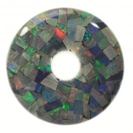 25mm to 29mm Mosaic Opal Donut - Package of 1