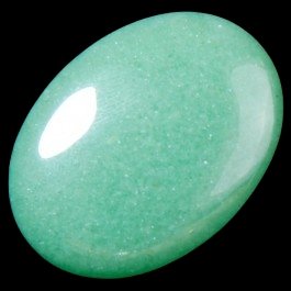 25X18mm Oval Green Aventurine Cabochon - Pack of 1