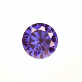 10mm Round Tanzanite CZ - Pack of 1