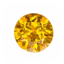 10mm Round Yellow CZ - Pack of 1