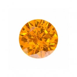 4mm Round Golden Yellow CZ - Pack of 5