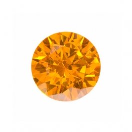 5mm Round Golden Yellow CZ - Pack of 5