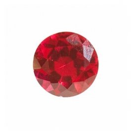 6mm Round Ruby Corundum - Pack of 2