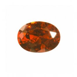 12X8mm Oval Garnet CZ  - Pack of 1