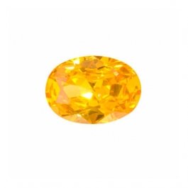 12X8mm Oval Golden Yellow CZ - Pack of 1