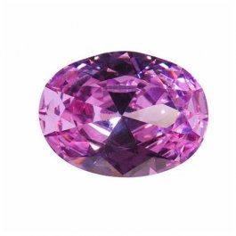 18x13mm Oval Lavender CZ - Pack of 1