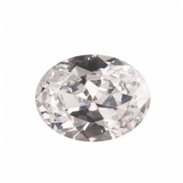 18x13mm Oval White CZ - Pack of 1