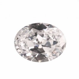 20X15mm Oval White CZ - Pack of 1