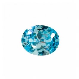 8X6mm Oval Aquamarine CZ - Pack of 1