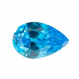 14X9mm Pear Blue CZ - Pack of 1