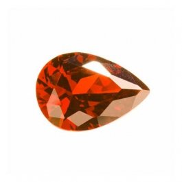 14x9mm Pear Garnet CZ  - Pack of 1