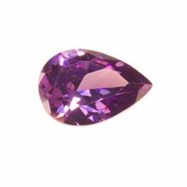 18x13mm Pear Light Amethyst CZ - Pack of 1