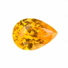 18X13mm Pear Golden Yellow CZ - Pack of 1