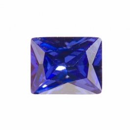 10X8mm Rectangle Tanzanite CZ - Pack of 1