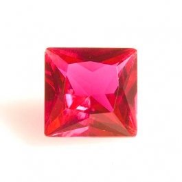 10mm Square Ruby Corundum - Pack of 1