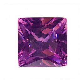 14mm Square Pink Rose CZ - Pack of 1