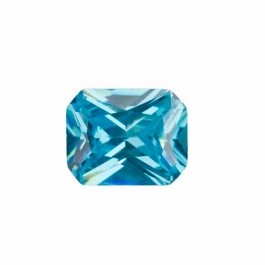 10X8mm Octagon Aquamarine CZ - Pack of 1