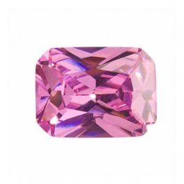 16X12mm Octagon Pink Rose CZ - Pack of 1