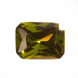 20X15mm Octagon Olive CZ - Pack of 1