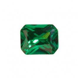 9x7mm Octagon Emerald Green CZ - Pack of 1