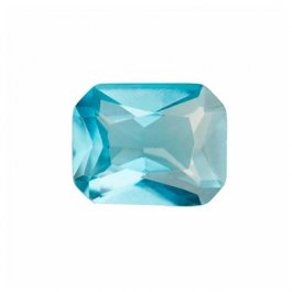 9x7mm Octagon Blue Zircon CZ - Pack of 1