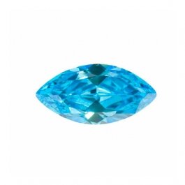 10X5mm Marquise Blue Topaz CZ - Pack of 2