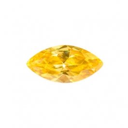 10X5mm Marquise Yellow CZ - Pack of 2