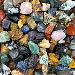 WireJewelry Gemstones of the World Rough Assortment - Large Natural Gemstones in 1.5 LB Bag