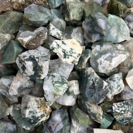 WireJewelry Green Moss Agate Rough - Large Natural Gemstones in 3 LB Bag