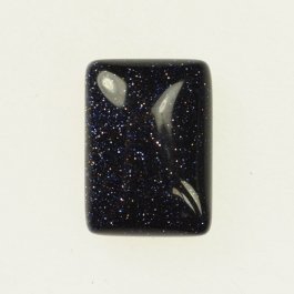 Blue Goldstone 10x14mm Rectangle Cabochon - Pack of 2