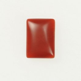 Matte Carnelian 10x14mm Rectangle Cabochon - Pack of 2