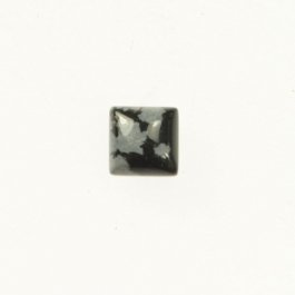 Snowflake Obsidian 6mm Square Cabochon - Pack of 2